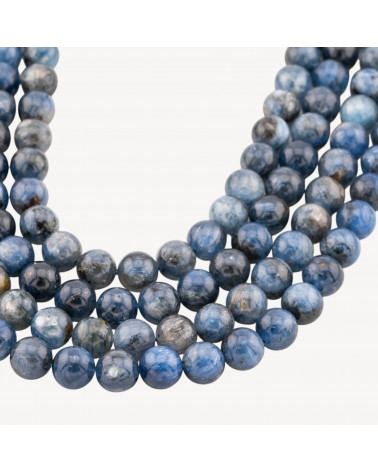Cianite Perlina Tonda Liscia 10mm Scuro-CYANIT | Worldofjewel.com