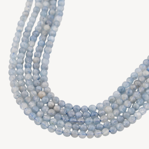 Kyanite Smooth Round Bead 4mm