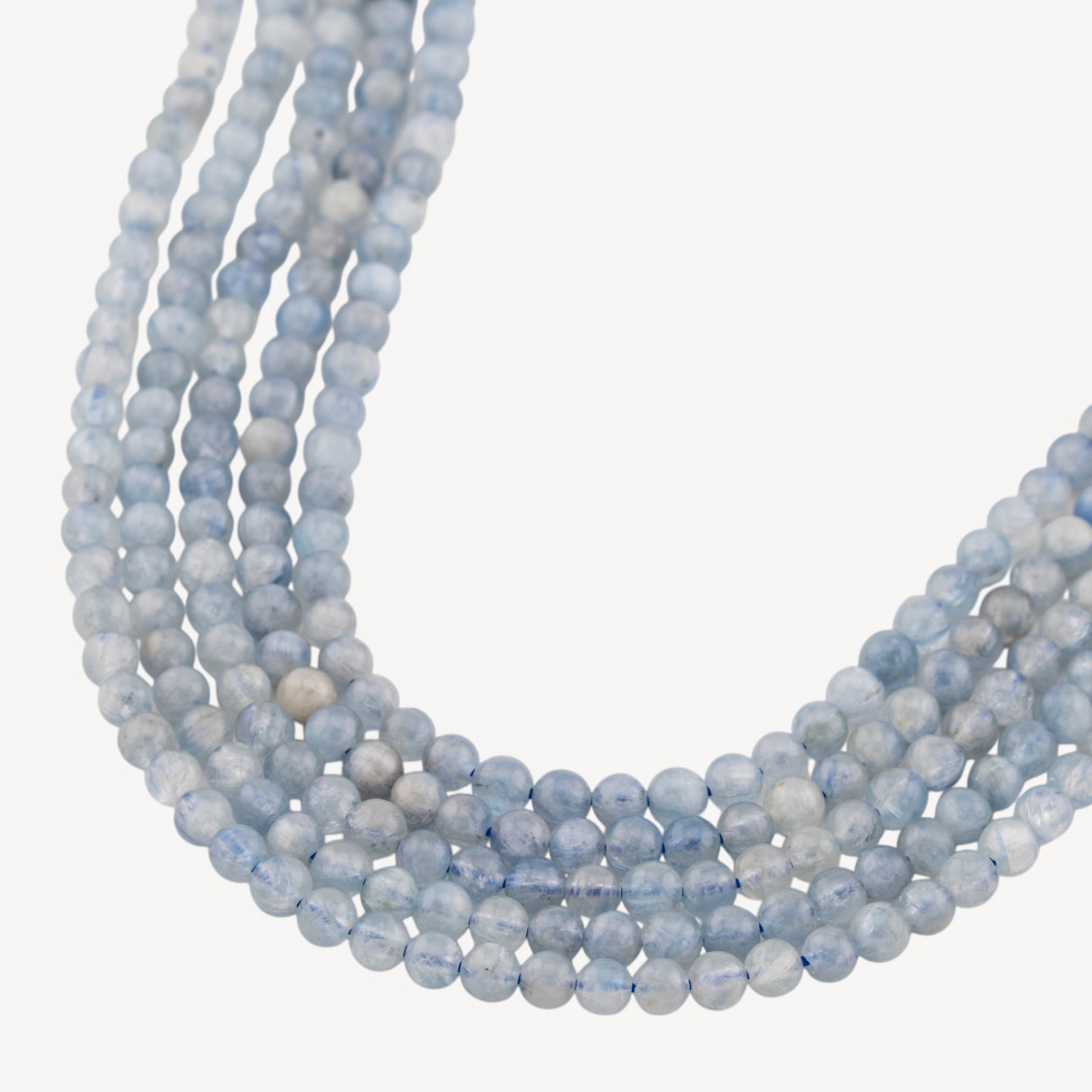 Λεία Στρογγυλή Χάντρα Κυανίτη 4mm-ΚΥΑΝΙΤΗΣ | Worldofjewel.com