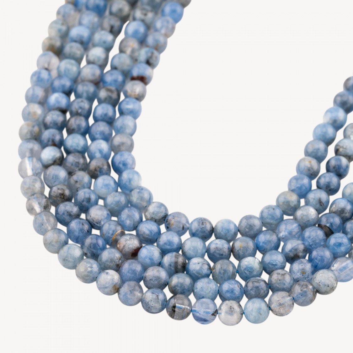 Cianite Perlina Tonda Liscia 6mm Scuro-CYANITE | Worldofjewel.com