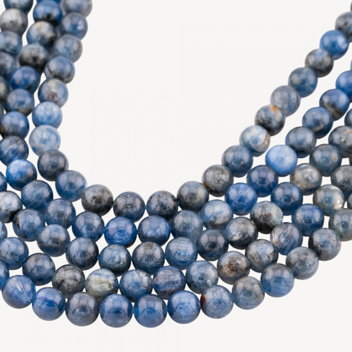 Cianite Perlina Tonda Liscia 8mm Scuro-CIANITE | Worldofjewel.com