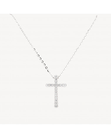 Collana Con Pendente In Argento 925 Con Zirconi-COLLIERS EN ARGENT 925 | Worldofjewel.com