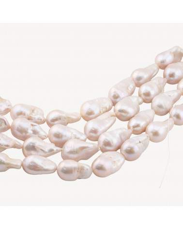 Perle Di Fiume Barocche Naturali HQW 13-16mm Bianco 80-90gr per Creazioni Gioielli DIY-BAROCKE PERLEN | Worldofjewel.com