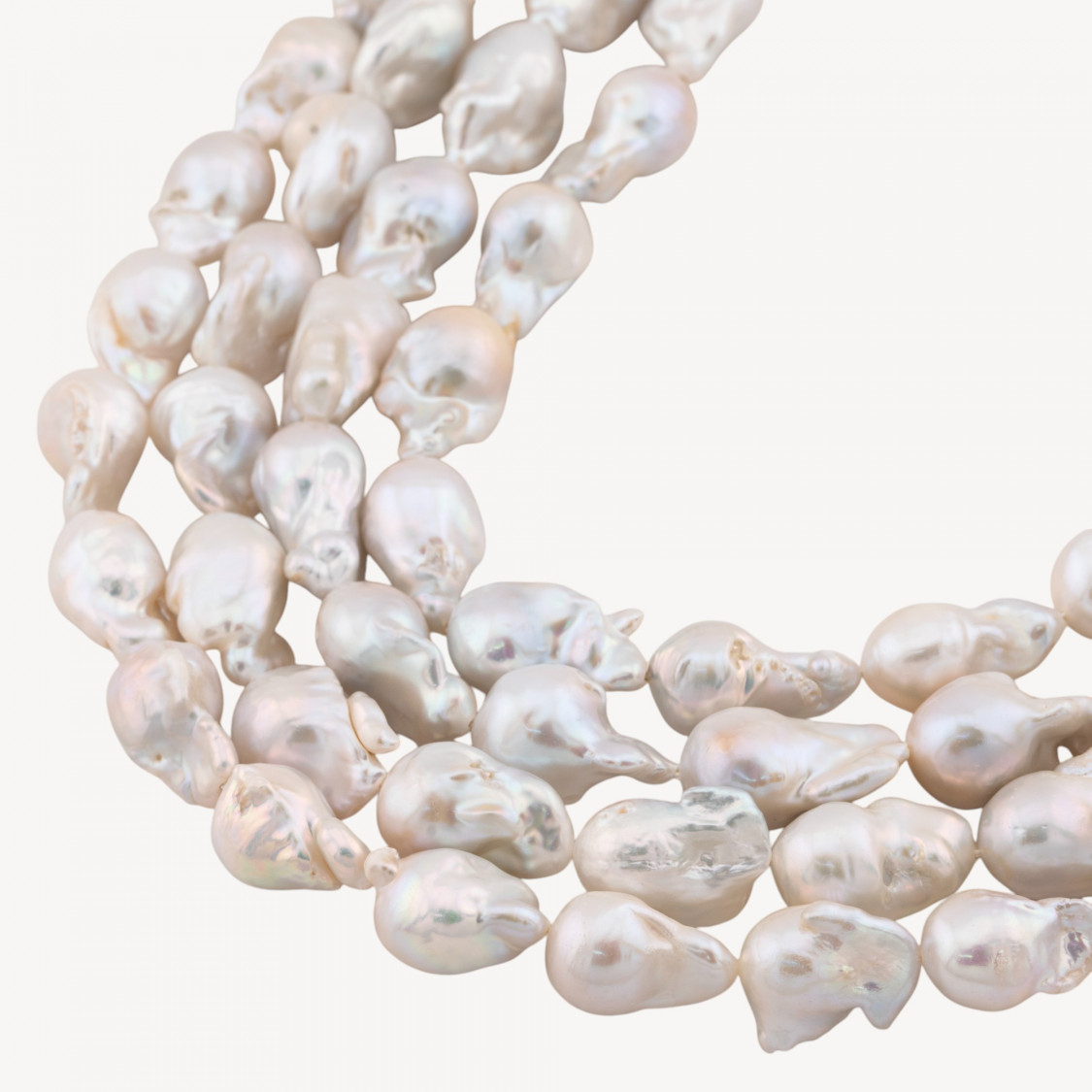 YHG Natural Baroque River Pearls White 60-70g for DIY Jewelry Creations-PREMIUM LINE BAROQUE RIVER PEARLS | Worldofjewel.com
