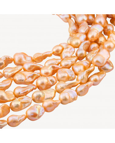 Perle Di Fiume Barocche Naturali YHG Champagne Dorato Iridescente 80-90gr per Creazioni Gioielli DIY-PERLES BAROQUES | Worldofjewel.com