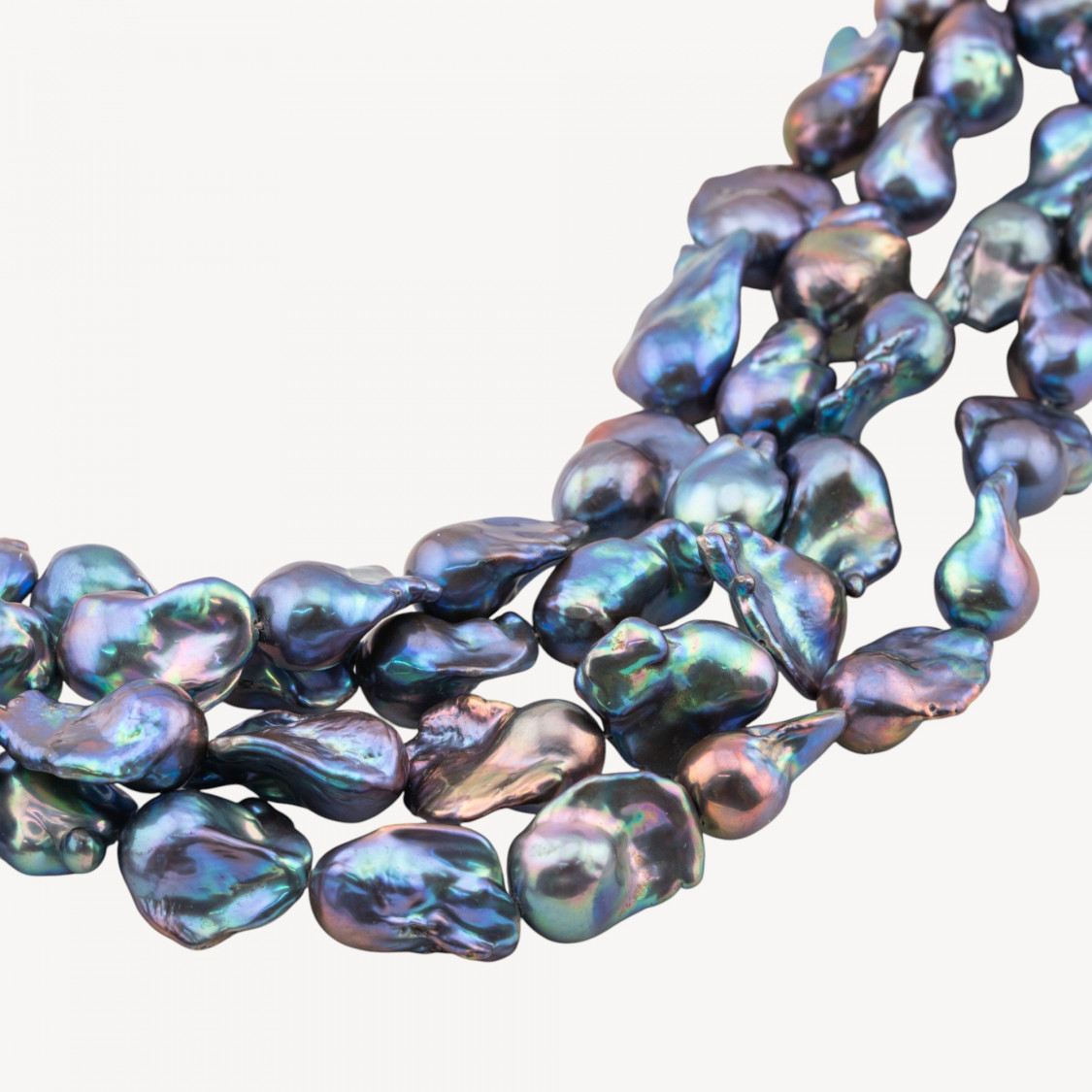 Perle Di Fiume Barocche Naturali YHG Nero Thaiti Iridescente 80-90gr per Creazioni Gioielli DIY-BAROCKE PERLEN | Worldofjewel.com