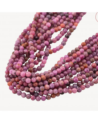Radice di Rubino Perlina Tonda Sfaccettata 4,5mm-CYANITE | Worldofjewel.com