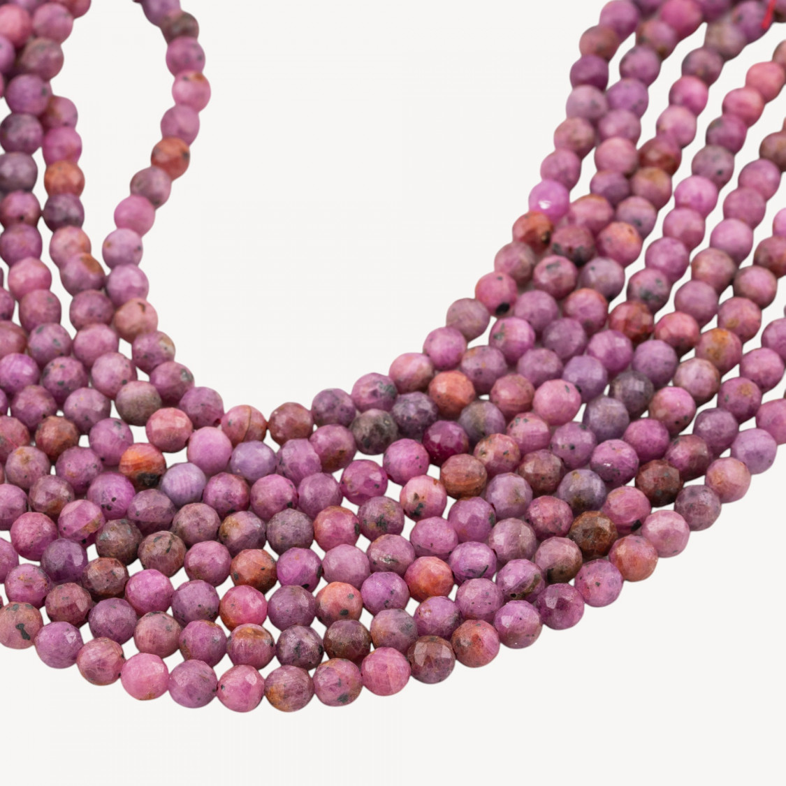 Radice di Rubino Perlina Tonda Sfaccettata 5mm-CYANITE | Worldofjewel.com
