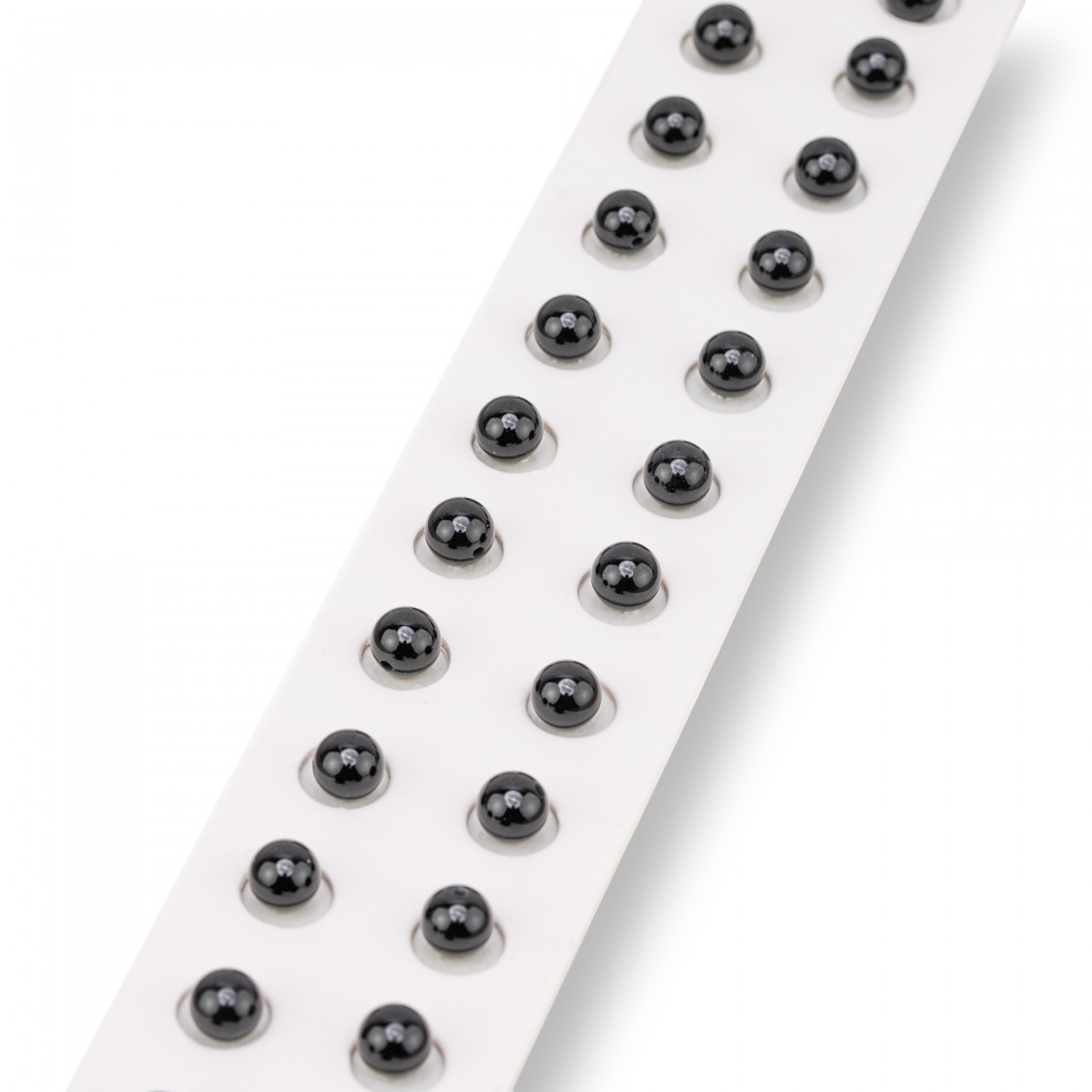 Perles rondes et lisses en onyx de 4 mm, demi-trou, lot de 24-PERLES DEMI-TROU | Worldofjewel.com