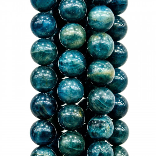 Dark Apatite Στρογγυλό Λείο 7mm