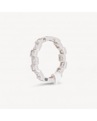 Anello In Argento 925 Con Zirconi-ANILLOS DE PLATA 925 | Worldofjewel.com
