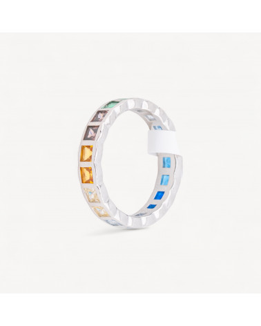 Anello In Argento 925 Con Zirconi-ANILLOS DE PLATA 925 | Worldofjewel.com
