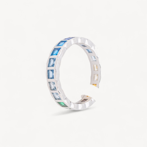 Bague en argent 925 avec zircons