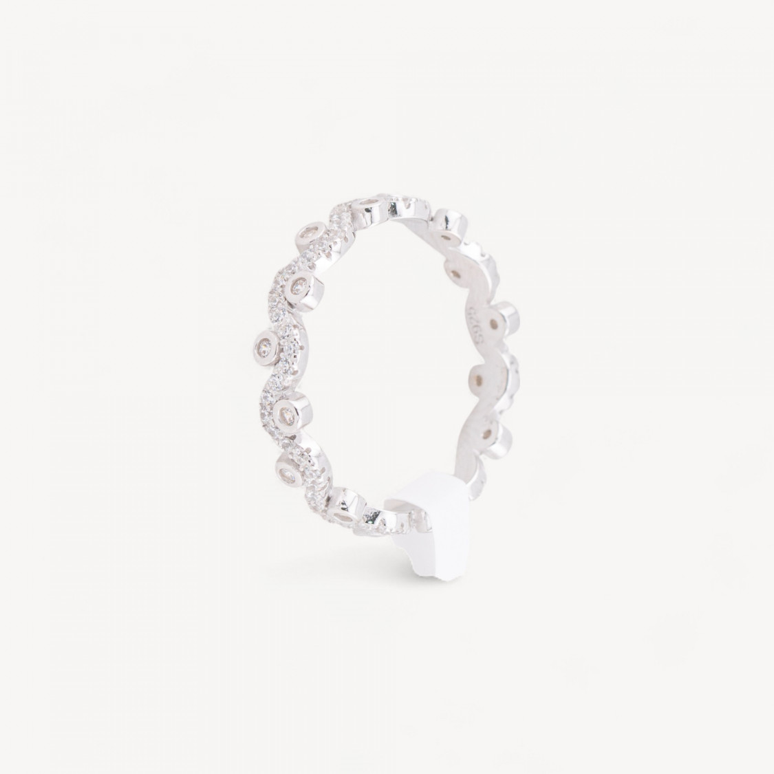 Anello In Argento 925 Con Zirconi-ANILLOS DE PLATA 925 | Worldofjewel.com