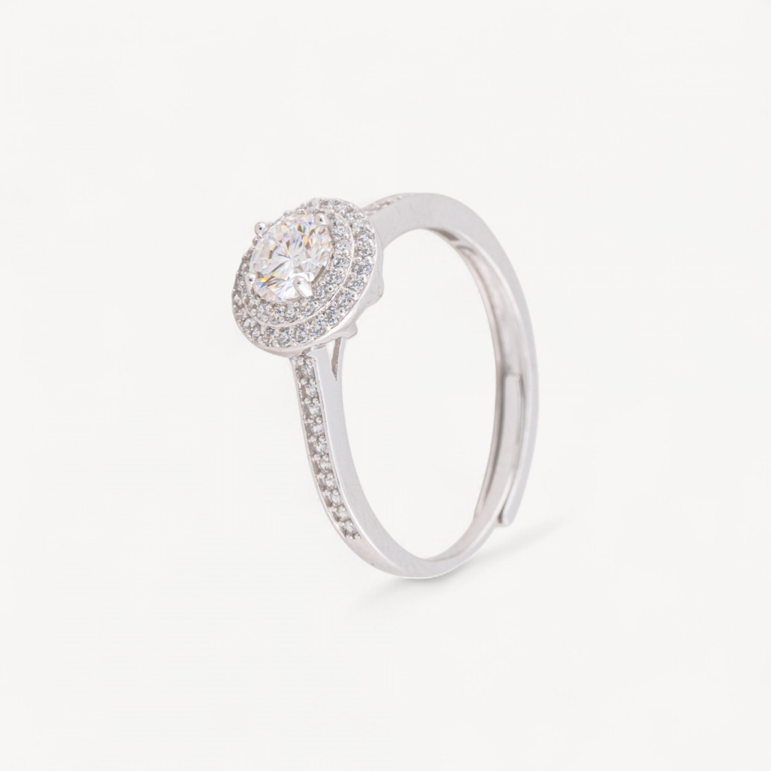 Anello In Argento Con Moissanite MOD1432-ANELLI DI ARGENTO 925 | Worldofjewel.com