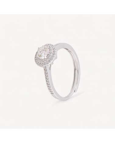 Anello In Argento Con Moissanite MOD1432-ANELLI DI ARGENTO 925 | Worldofjewel.com