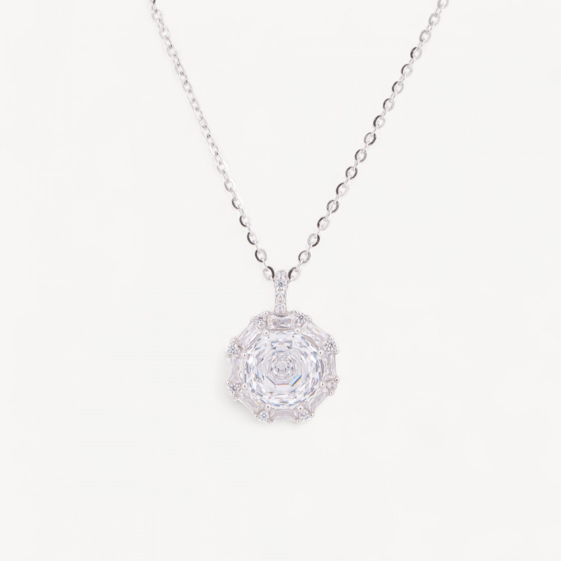 Collana Con Pendente In Argento Con Corindone-COLLARES DE PLATA 925 | Worldofjewel.com