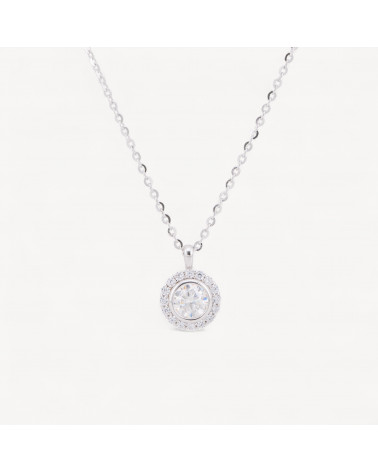 Collana Con Pendente In Argento Con Moissanite MOD1459-COLLANE DI ARGENTO 925 | Worldofjewel.com