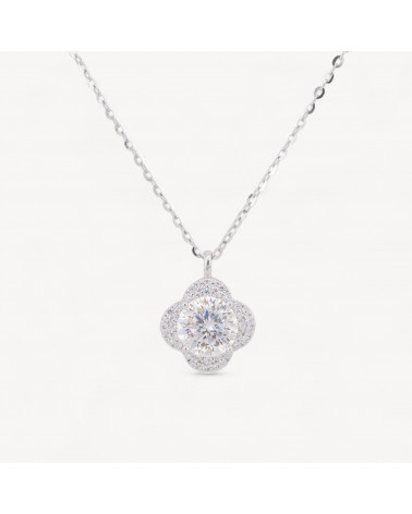 Collana Con Pendente In Argento Con Moissanite MOD1468-COLLANE DI ARGENTO 925 | Worldofjewel.com