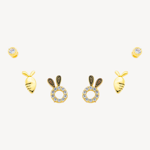 925 Silver Earrings with Zircons