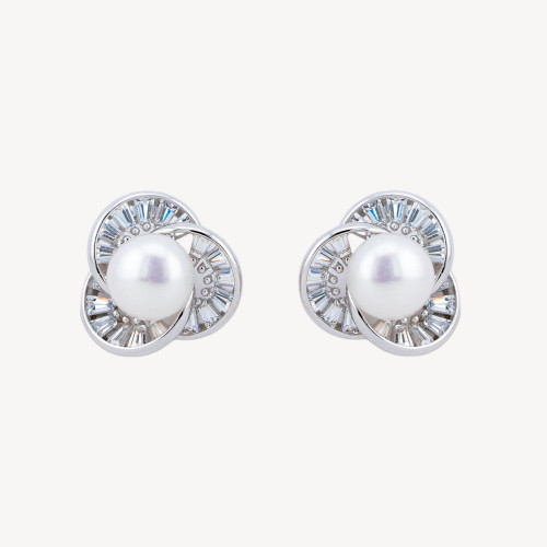 Orecchini In Argento 925 Con Zirconi MOD1522 Rodiato