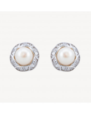 Orecchini In Argento 925 Con Zirconi MOD1560 Rodiato-ORECCHINI ARGENTO 925 LUXE | Worldofjewel.com