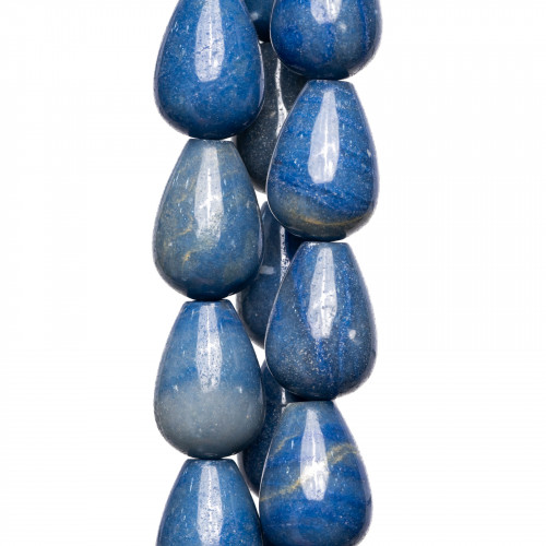 Blue Aventurine Drops 13x18mm Σκούρο