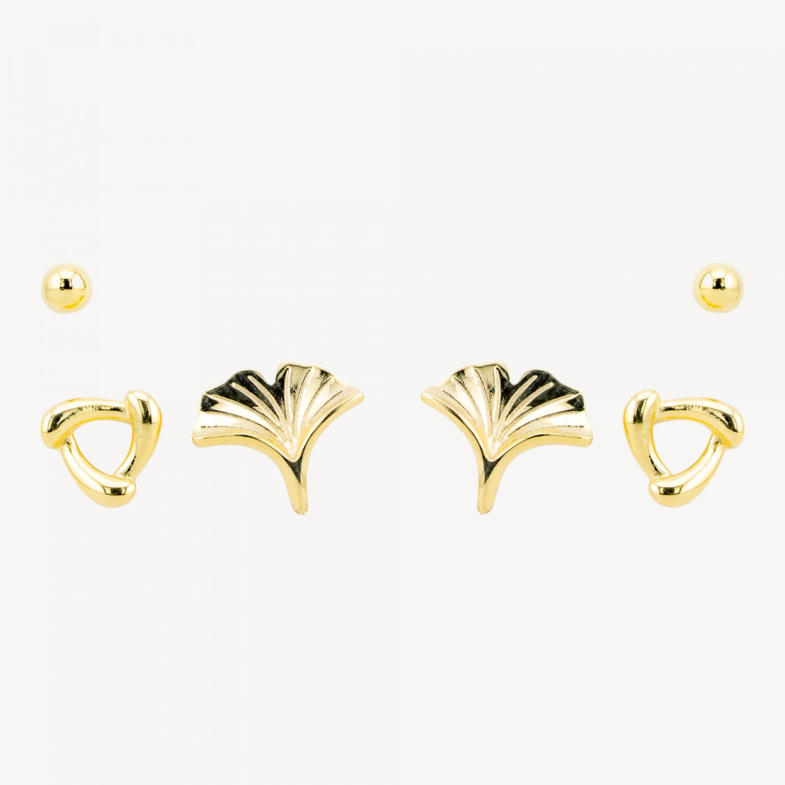 Orecchini In Argento 925 Con Zirconi MOD1591 Dorato-ORECCHINI ARGENTO 925 LUXE | Worldofjewel.com