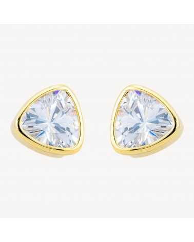 Orecchini In Argento 925 Dorato Con Zirconi-ΜΙΣΟΤΡΥΠΕΣ ΧΑΝΤΡΕΣ | Worldofjewel.com