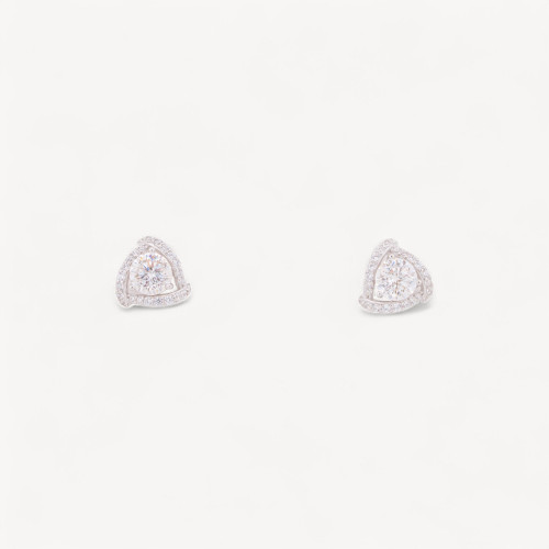 Orecchini In Argento 925 Con Moissanite MOD 1428