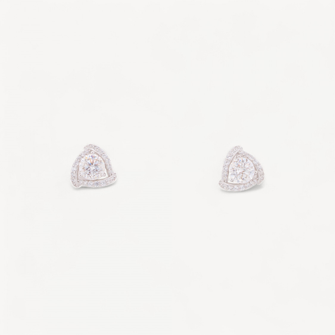 Orecchini In Argento Con Moissanite-JEWELS AND BIJOUX | Worldofjewel.com