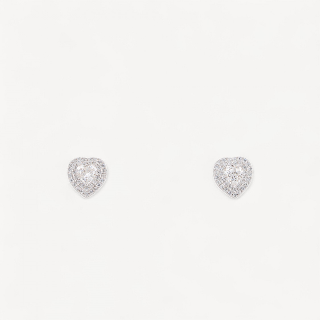 Orecchini In Argento Con Moissanite-JEWELS AND BIJOUX | Worldofjewel.com