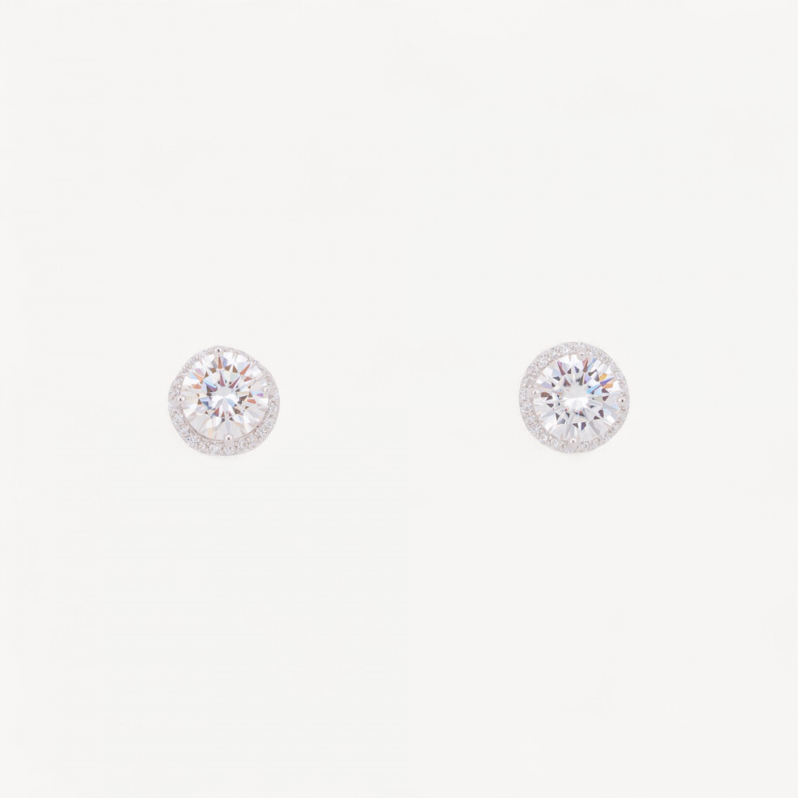Orecchini In Argento 925 Con Moissanite MOD1481-ORECCHINI CON MOISSANITE E ARGENTO 925 | Worldofjewel.com