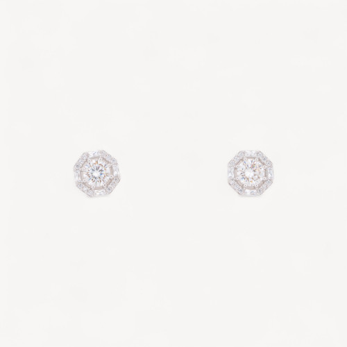 Orecchini In Argento 925 Con Moissanite MOD1484