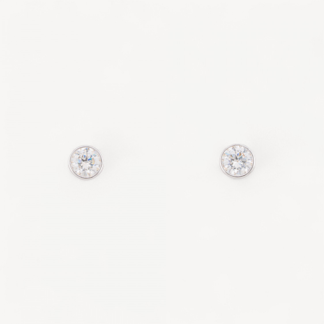 Orecchini In Argento Con Moissanite-JEWELS AND BIJOUX | Worldofjewel.com