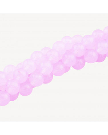 Giada Ghiaccio (Icy Jade) Lilla Tondo Liscio 8mm-ICE JADE | Worldofjewel.com