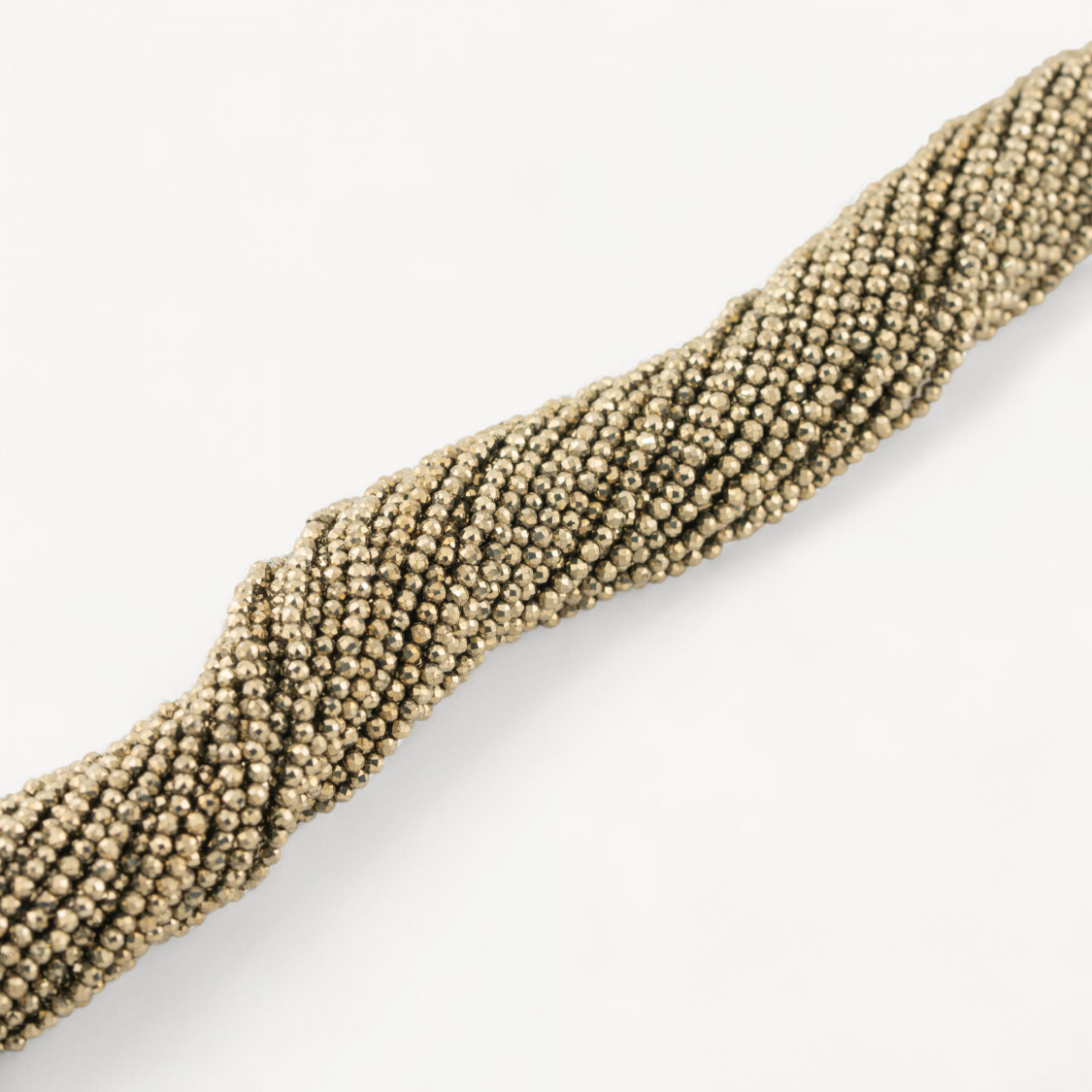 Pyrit-Rundperle, facettiert, 2 mm-TERAHERTZ UND PYRIT | Worldofjewel.com