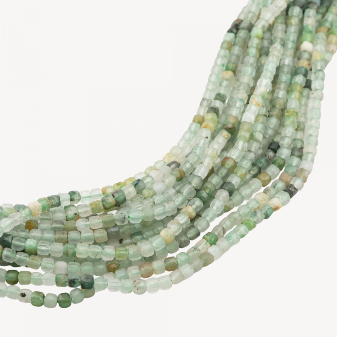 Quarzo Rutilato Verde Cubo Taglio Rigido Sfaccettato 2,5mm-RUTILATED QUARTZ | Worldofjewel.com