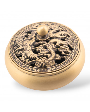 Soprammobile Statua Di Ottone Brucia Incenso 9cm-STATUETTE | Worldofjewel.com