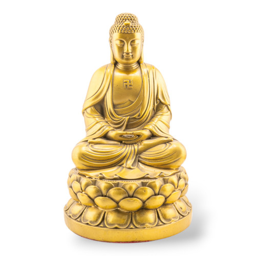 Messingstatue, Mönch, 11 x 19 cm