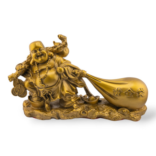 Messingstatue, Mönch, 21 x 8 cm