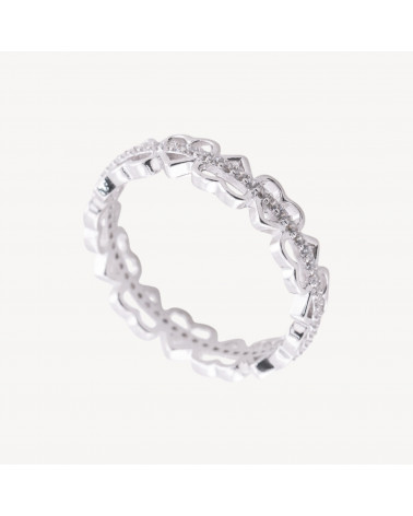Anello In Argento 925 Con Zirconi-ANELLI DI ARGENTO 925 | Worldofjewel.com