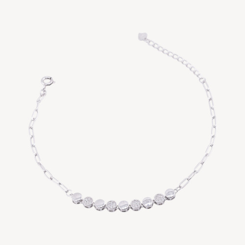 925 Silver Bracelet with Zircons