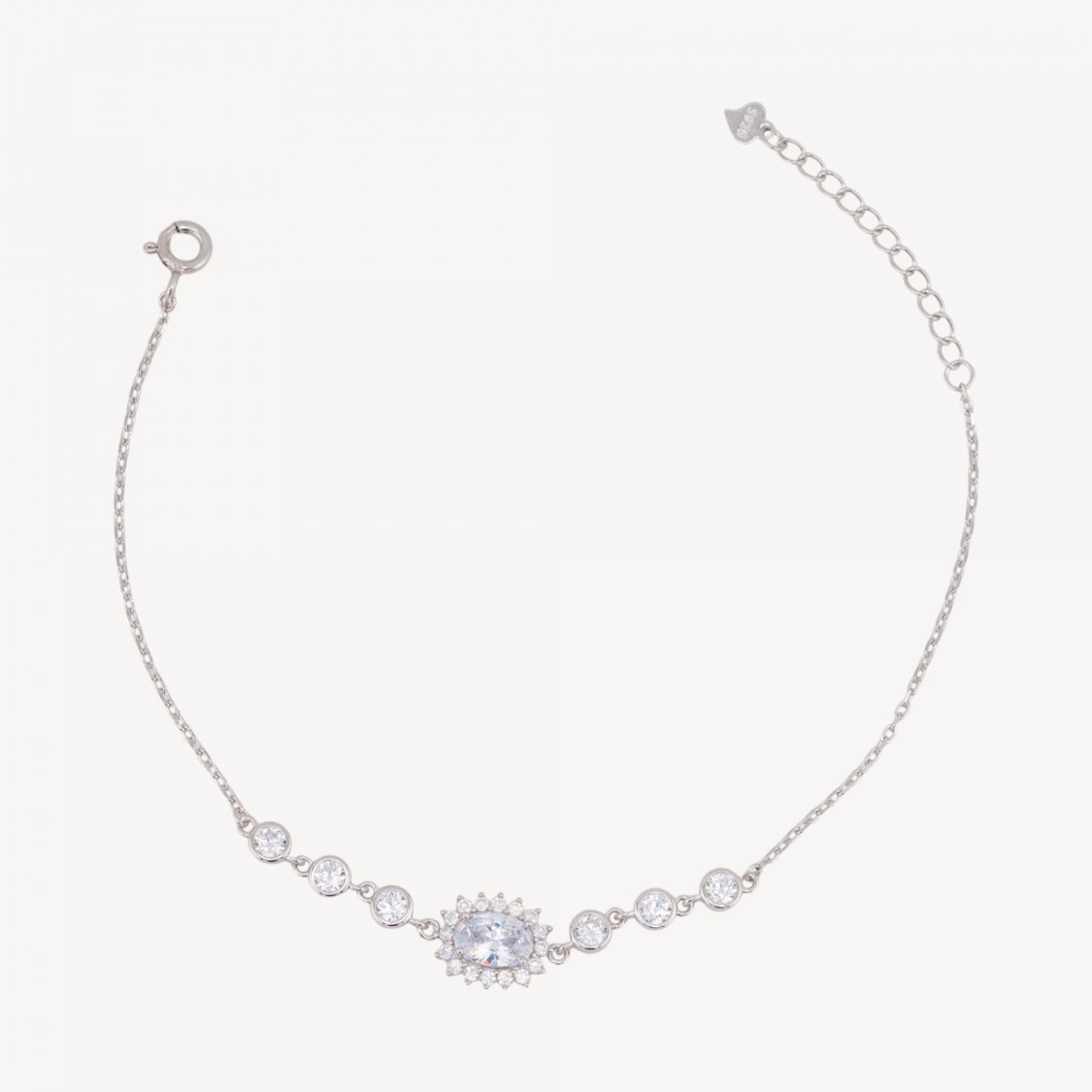 Bracciale In Argento 925 Con Zirconi-ARGENT 925 | Worldofjewel.com