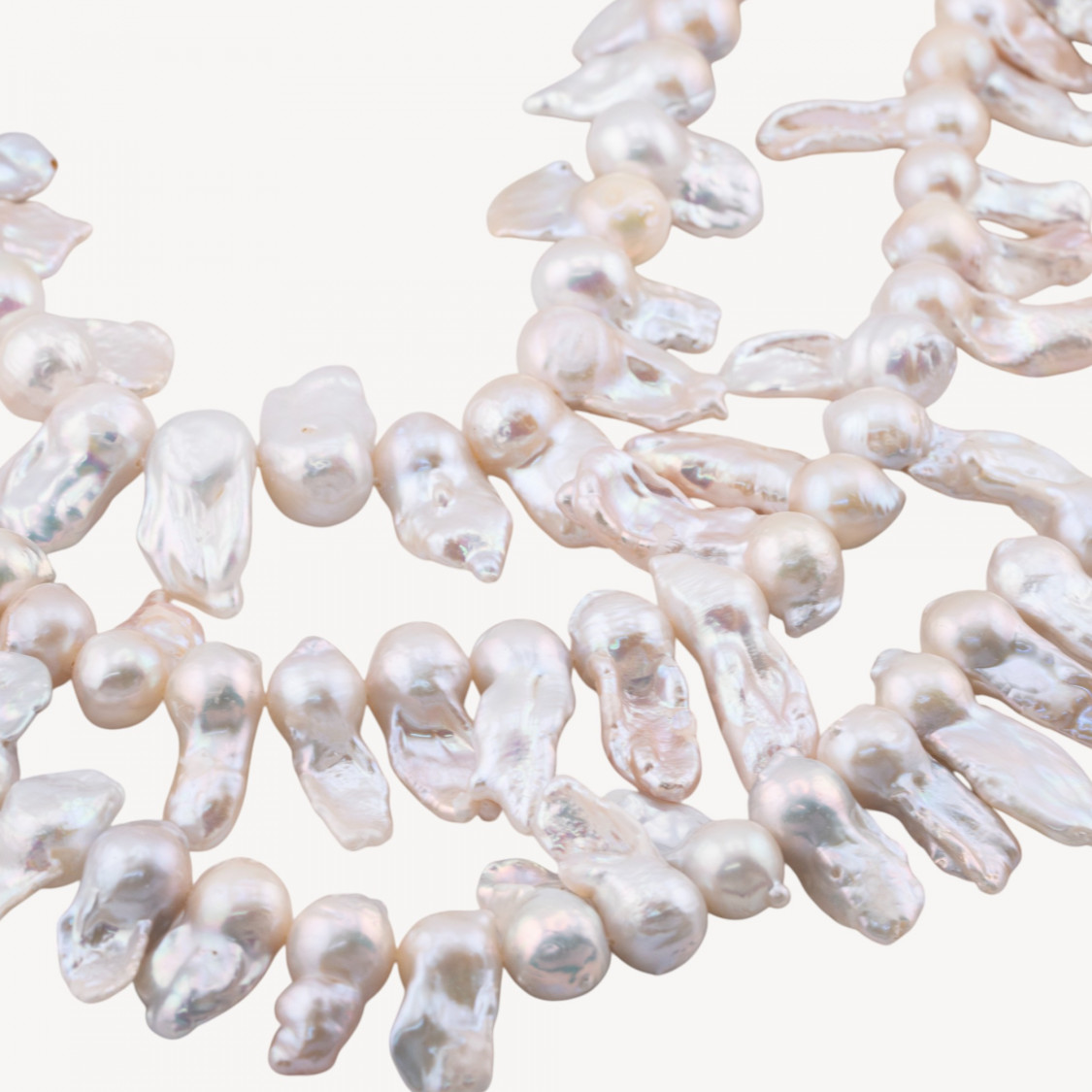 Perle Di Fiume Barocche Naturali Foro Trasversale LWG 90-100gr per Creazioni Gioielli DIY-PERLE DI FIUME BAROCCHE LINEA CLASSICA | Worldofjewel.com