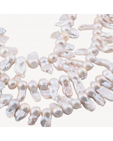 Perle Di Fiume Barocche Naturali Foro Trasversale LWG 90-100gr per Creazioni Gioielli DIY-PERLE DI FIUME BAROCCHE LINEA CLASSICA | Worldofjewel.com