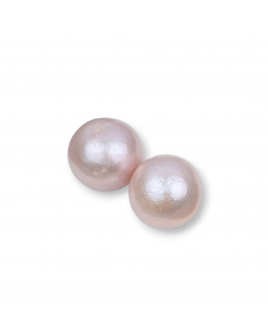 Perle di Fiume Barocche Tondo 1 Foro (SEZ) 13,0-13,5mm 10 Paia Lilla-PERLE DI FIUME TONDE A 1 FORO ACQUA DOLCE COLTIVATE | Worldofjewel.com