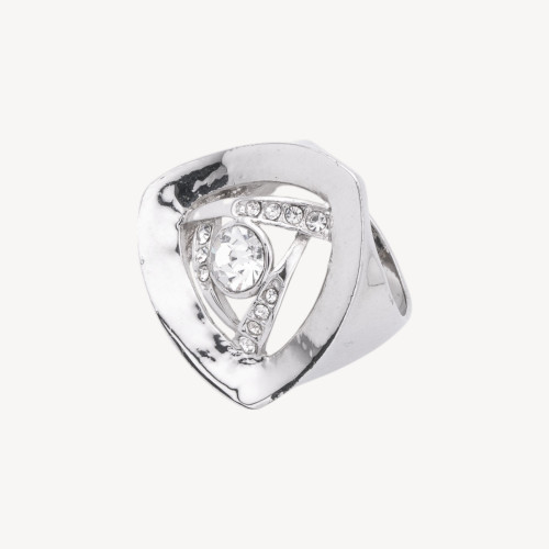 Bague en acier Zaira Collection avec zircone MOD.10 Taille 8