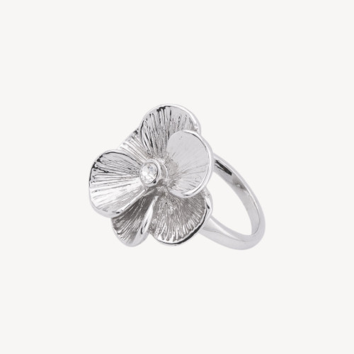 Zaira Kollektion Stahlring mit Zirkonia MOD.12 Größe 7