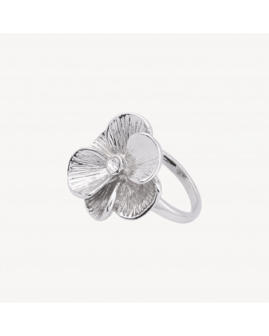 Anello In Acciaio Collezione Zaira Con Zirconi MOD.12 Misura 7-ANELLI BIJOUX | Worldofjewel.com